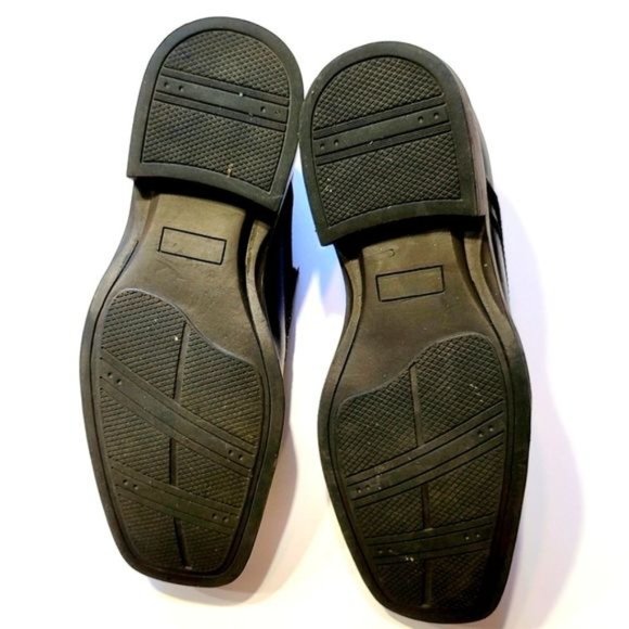 G.H. BASS & CO Brown Leather Square Toe Slip On Loafers Men's 8.5 - Picture 4 of 6